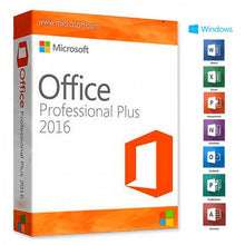 Load image into Gallery viewer, Microsoft Office Professional 2016 Plus Microsoft Key GLOBAL